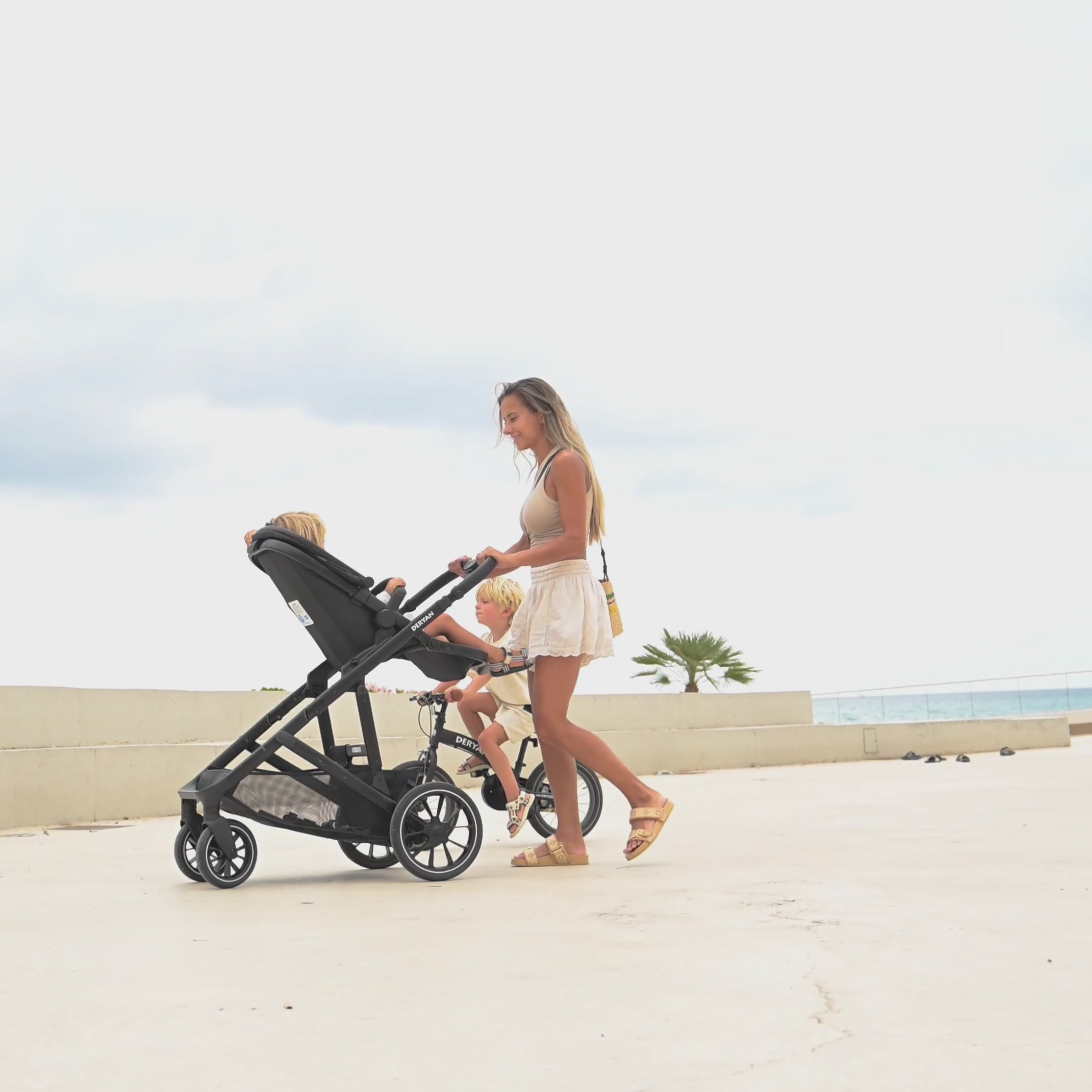EVY V2 Duo Stroller Black 2-in-1 | DERYAN