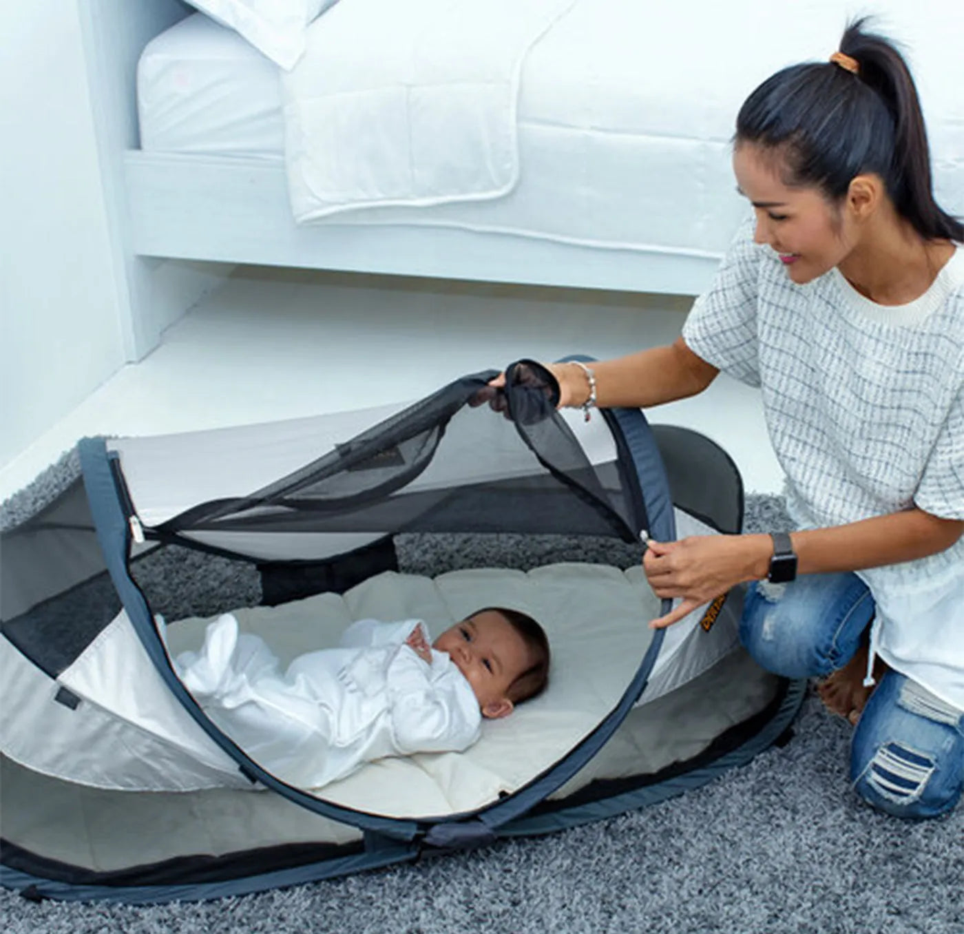 Baby camping deals bed